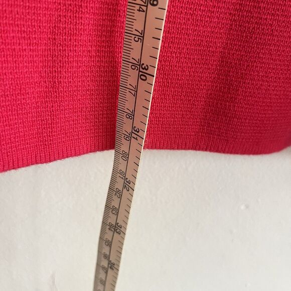 Talbots Long Cardigan Sweater Women's Sz XL Open Front Heathered Red - Picture 6 of 7